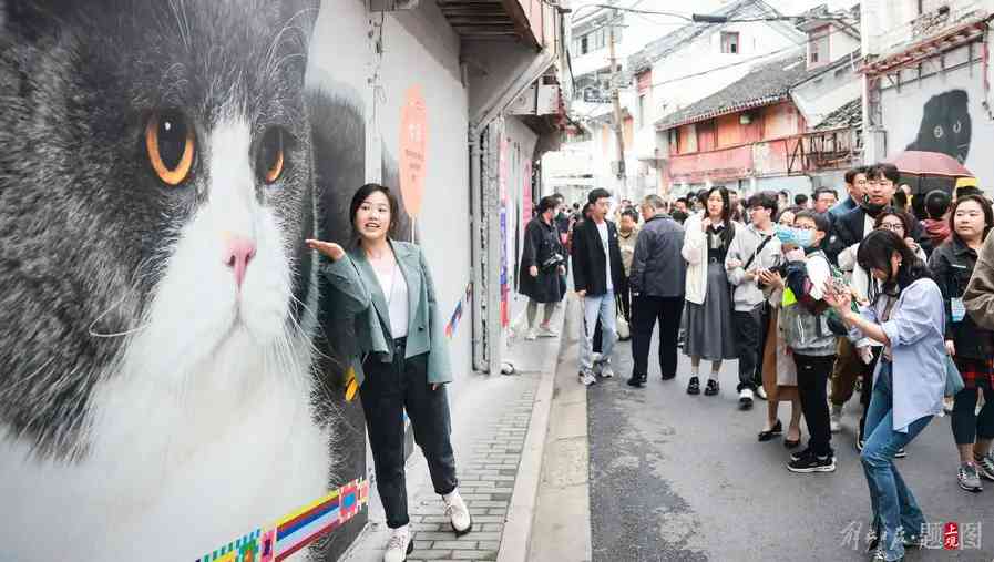 化身“外灘猫街”的方浜中路，吸引市民前來打卡.jpeg