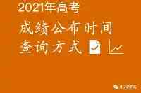 參攷！2021年高考山東成績公佈時間及查分管道