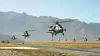 西藏軍區某陸航旅組織編隊飛行訓