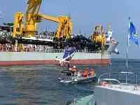 連雲港海域內一直升機墜海3人獲救1人死亡