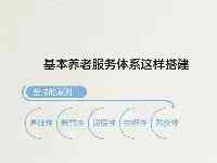 到2025年，基本養老服務體系覆蓋全川老年人基本養老服務請看這份清單