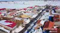 內蒙古通遼市遭遇特大暴雪清雪工作正在進行