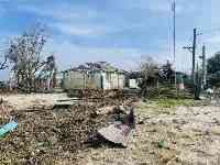 菲律賓非法侵佔的中業島遭颱風襲擊，島上建築破壞嚴重