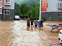 受降雨影響陝西境內8條河流出現洪峰