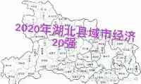 2020年湖北縣市域區經濟排名對比（前20强）