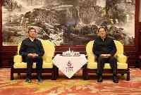 省政府與中國氣象局簽署合作協定毛偉明與莊國泰座談並簽約