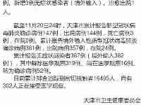 天津11月20日新增確診病例1例、無症狀感染者3例，均為境外輸入